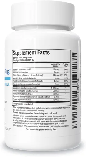 Vista 2 de BIOTICS Investigación ChondroSamine Plus ChondroSamine Plus con Glucosamina, Soporte Articular, 90 Cápsulas