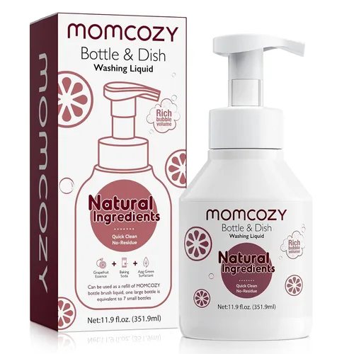 Vista 6 de Momcozy Kit de cepillos para botellas Pink & Momcozy - Líquido de limpieza para cepillos de botellas