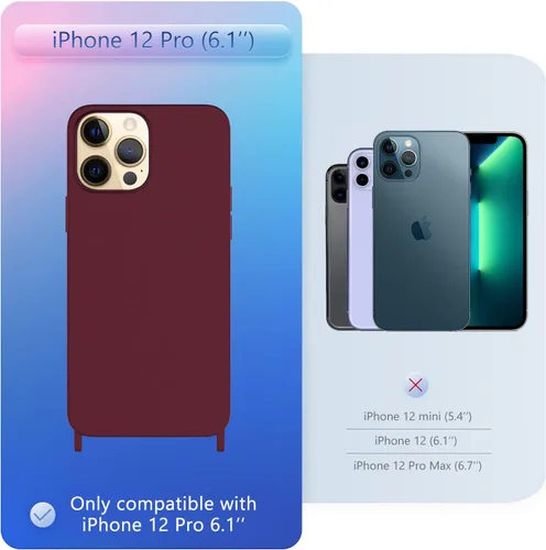 Vista 27 de Funda compatible con iPhone 8 Plus, iPhone 7 Plus/6 Plus/6S Plus con cordón, funda cruzada para iPhone con correa ajustable de silicona para iPhone