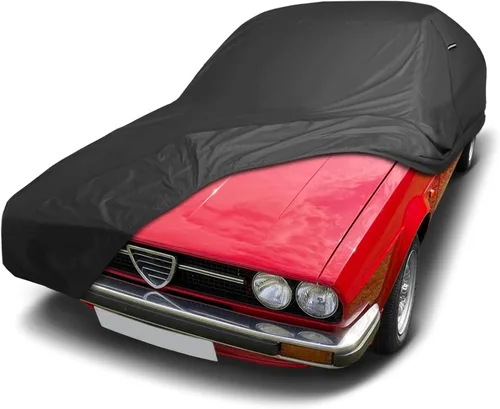 Vista 51 de iCarCover Funda de automóvil personalizada de alta calidad para Alfa Romeo 147 2002-2007, resistente, impermeable, para todo tipo de clima, lluvia