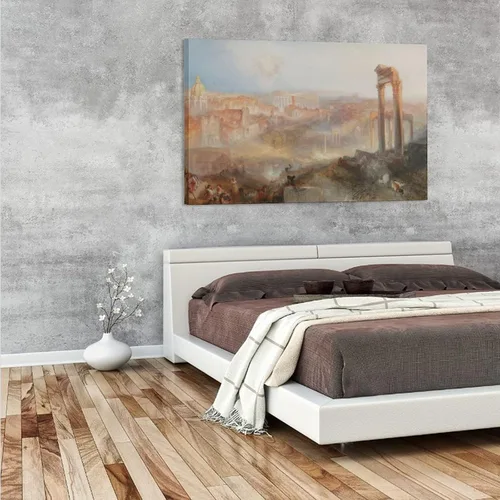 Vista 3 de LEES TOSS J.M.W. Turner Modern Rome - Póster de lienzo de Campo Vaccino para decoración de dormitorio, paisaje deportivo, oficina, habitación