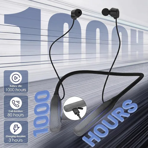 Vista 3 de Auriculares Bluetooth con banda para el cuello, auricular Bluetooth