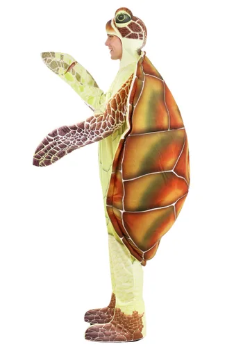 Vista 3 de Disfraz de Tortuga Marina para Adultos Multicolor