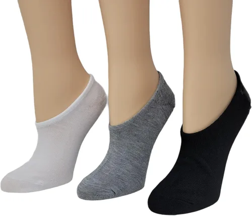 Vista 2 de Converse - Calcetines de punto plano para mujer (3 unidades)