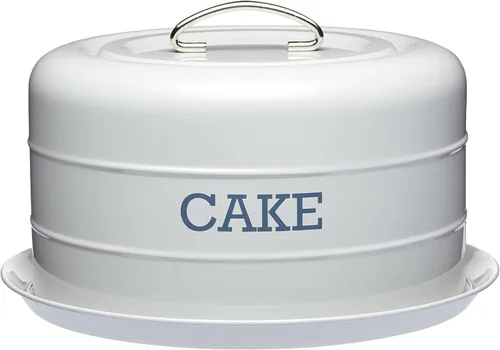 Vista 9 de KitchenCraft Living Nostalgia - Lata hermética para pasteles, 11.2 x 7.1 in, color crema antiguo