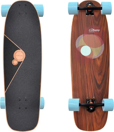 Vista 6 de Loaded Boards Omakase Bamboo Longboard Skateboard Completo Palmera