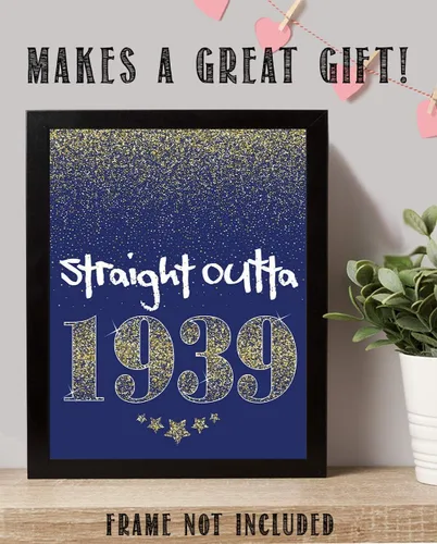 Vista 3 de Straight Outta 1939-11x14 Unframed Art Print - Great Gift and Birthday Party Decoration
