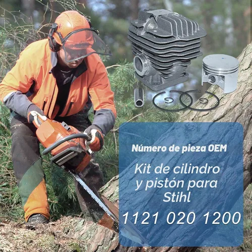 Vista 5 de equipo del sello de aceite del pistón del cilindro de 170.6 ft m para Stihl MS440 044 substituye 1128 020 1227.