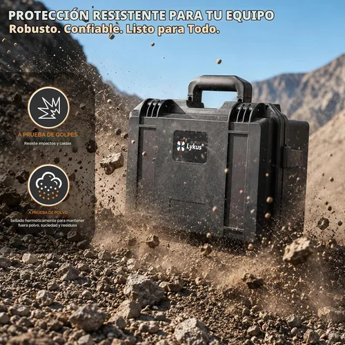 Vista 7 de Lykus Titan LT110 - Funda rígida impermeable para DJI Lito 1/Lito X1 Fly More Combo, compatible con controlador RC2/RC-N3, hasta 7 baterías, correa