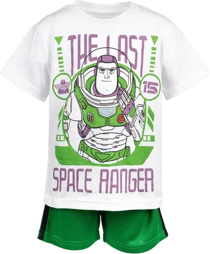Vista 7 de Disney Pixar Lightyear Buzz Lightyear Graphic T-Shirt Mesh Shorts Outfit Set Toddler to Big Kid