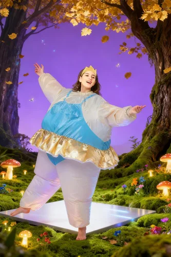 Vista 19 de Disfraz inflable de bailarina gorda para fiesta de Halloween