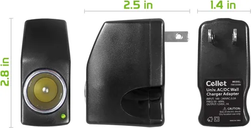 Vista 8 de Cellet Salida universal de 12 V CA de pared a CC para encendedor de cigarrillos de automóvil, adaptador hembra