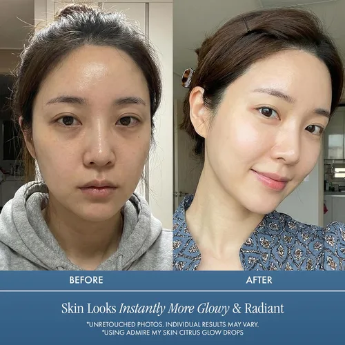 Vista 6 de Admire My Skin Aceite de vitamina C Gua Sha para la cara, aceite facial orgánico para una piel brillante con aceites de argán y rosa mosqueta