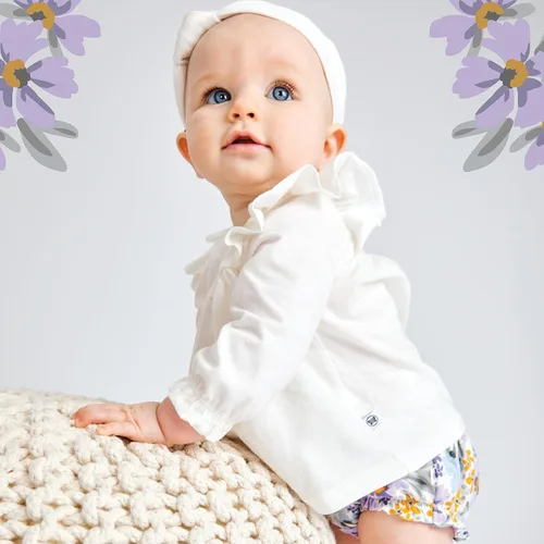 Vista 2 de HonestBaby Fashion Outfit Sets Tops and Bottoms 100% Organic Cotton for Baby and Toddler Girls