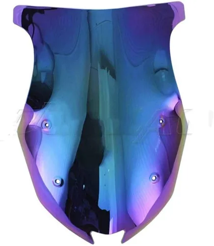 Vista 8 de Parabrisas de motocicleta de doble burbuja para parabrisas compatible con Kawasaki Ninja 1000 Z1000 Z 1000 SX Z1000SX Z1000SX Iridium (color: negro)