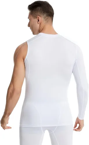 Vista 3 de New Compression Shirts for Men 12 Single Arm Long Sleeve Athletic Base Layer Undershirt Gear T Shirt for Workout Basketball