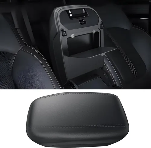 Vista 7 de CDEFG Funda de consola central para 2019, 2020, 2021, 2022, funda para reposabrazos de camioneta, funda para reposabrazos, cojín para codo, funda