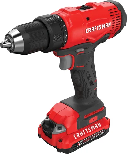 Vista 11 de CRAFTSMAN V20 - Kit de taladro/controlador inalámbricos (CMCD701C2)