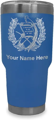 Vista 35 de LaserGram - Vaso personalizado de 20 onzas, bandera de Guatemala (negro) Regalo grabado, acero inoxidable aislado al vacío, grabado con láser