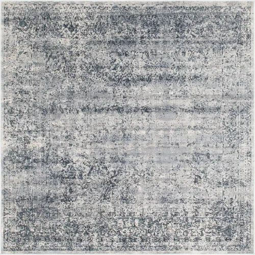 Vista 13 de Unique Loom Chateau Collection Alfombra de área - Jefferson (2' x 3' 1" Rectángulo, Azul Gris/Beige)