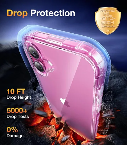 Vista 464 de DIACLARA - Funda transparente compatible con iPhone XR 6.1 pulgadas 2018