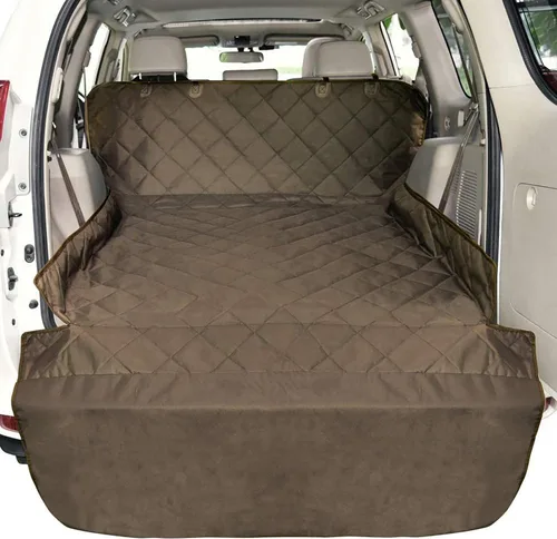 Vista 18 de Forro de carga SUV para perros - Funda para maletero para SUV con protector de solapa para parachoques A-Negro