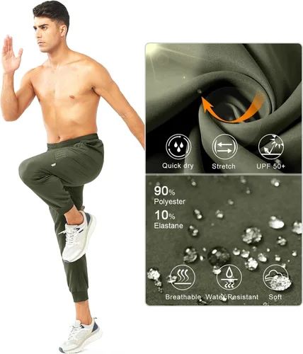 Vista 5 de NORTHYARD Pantalones deportivos para correr para hombre, ligeros, de secado rápido, para gimnasio, deportes activos, entrenamiento en pista
