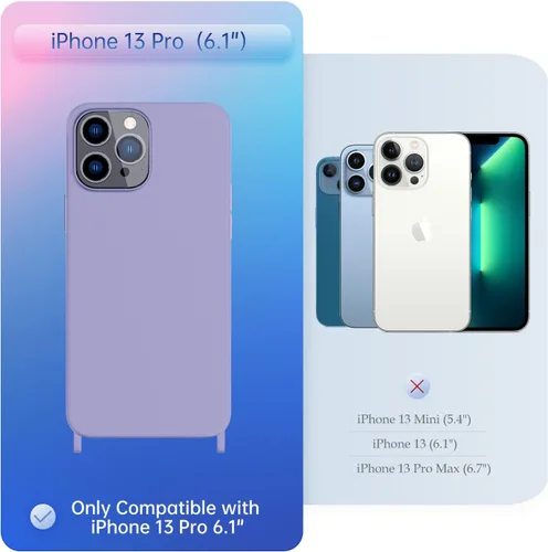 Vista 70 de Funda compatible con iPhone 8 Plus, iPhone 7 Plus/6 Plus/6S Plus con cordón, funda cruzada para iPhone con correa ajustable de silicona para iPhone