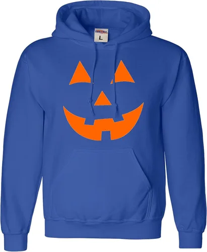 Vista 11 de Go All Out Jack O Lantern Pumpkin Face Halloween Divertida sudadera con capucha para hombre y mujer Naranja