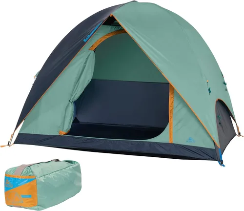 Vista 8 de Kelty Tallboy - Tienda de campaña familiar para automóvil, refugio independiente para 4 o 6 personas, gran capacidad, saco de cosas incluido. 2022