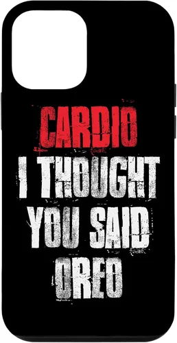 Vista 16 de Funda divertida de entrenamiento de gimnasio para iPhone 11 Pro Cardio I Thought You Said Oreo