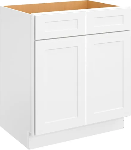 Vista 10 de LOVMOR Vanidad de baño de 24 pulgadas, gabinete base de cocina, unidad de almacenamiento de fregadero individual, armario de almacenamiento