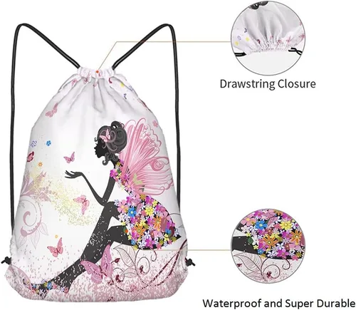 Vista 5 de Bolsas de béisbol con cordón, mochila deportiva para gimnasio, bolsa con cordón, Multi-a03, Mochilas de viaje
