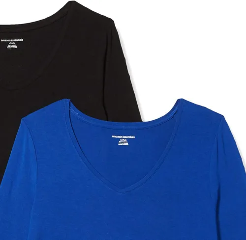 Vista 6 de Tienda Essentials - 2 Camisetas de manga 34 con cuello en V para mujer