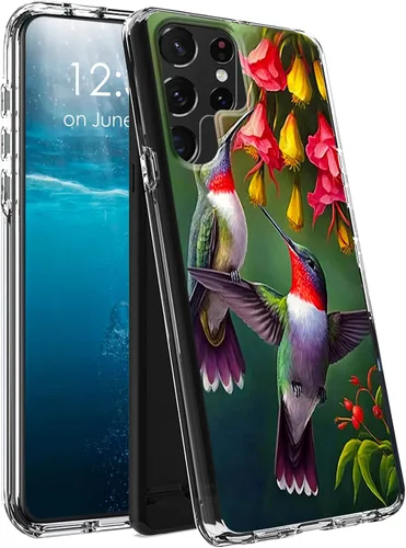 Vista 9 de Funda para Samsung Galaxy S23 Ultra Galaxy S23 Ultra Clear Case Dual Layer Transparente Soft TPU Hard PC Funda a prueba de golpes