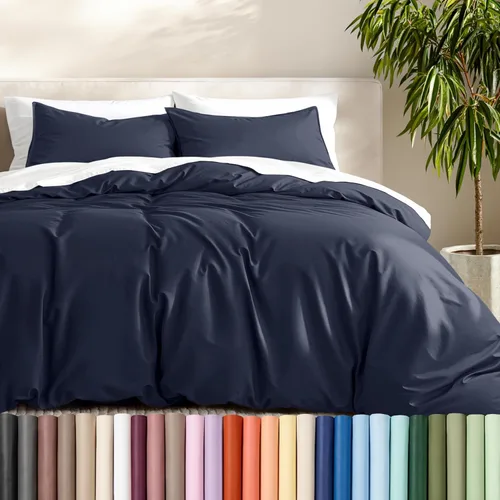 Vista 61 de Bare Home - Funda de edredón de ropa de cama extra larga - Colección premium de 1800 hilos súper suave - Funda de edredón ligera y fresca - Ropa
