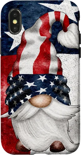Vista 5 de 4th of July Independence Day Gnome for Women Memorial Day Case for iPhone 17