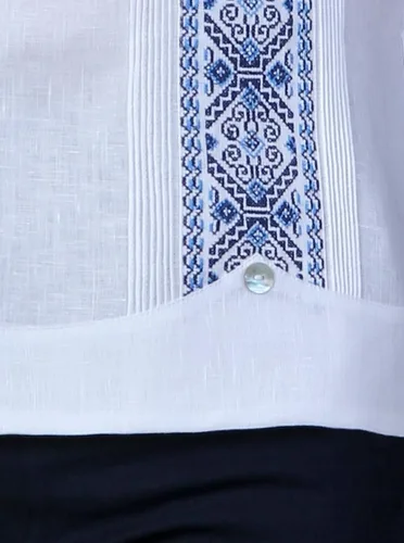Vista 3 de Destino Ropa de Boda Guayabera. Blanco Óptico. Novios y padrinos de boda