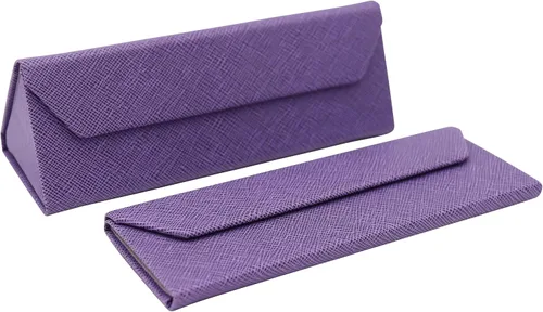 Vista 21 de Real Sic Funda para lentes de sol para hombres y mujeres, soporte magnético plegable para lentes de sol, inspirado en el color sólido