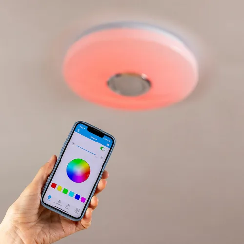 Vista 6 de Lámpara LED de Techo con Altavoz Lumavox InnovaGoods