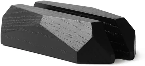 Vista 4 de Oakywood Soporte vertical de madera para laptop, base de madera ajustable para escritorio, compatible con todos los MacBook Pro, MacBook Air, iPad