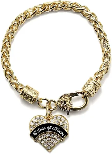 Vista 110 de Inspired Silver - Pulsera de plata con dije de corazón pavé con circonitas cúbicas