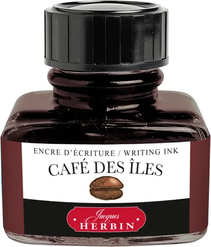Vista 18 de Tinta para pluma estilográfica Herbin - Botella de 30 ml - Bleu Azur