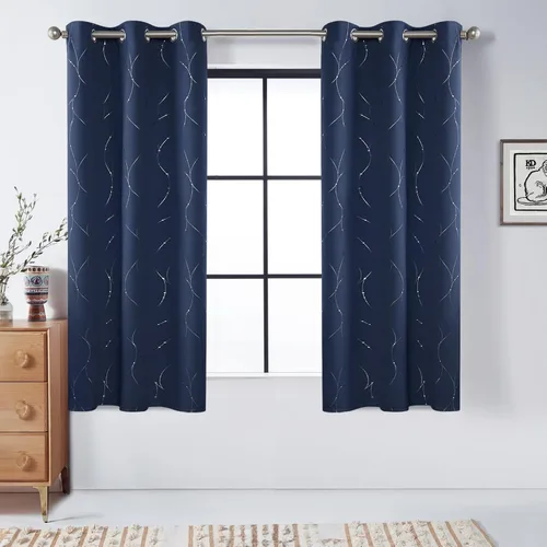 Vista 66 de BUHUA - Paneles de cortinas opacas para sala de estar, cortinas grises con aislamiento térmico, cortinas de ventana para dormitorio - 72 pulgadas