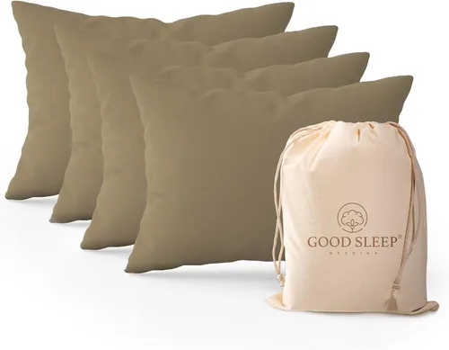 Vista 13 de Juego de 2 fundas de almohada Queen estándar, 100% algodón egipcio, ideales para el cuidado del cabello y la piel, fundas de almohada de tejido