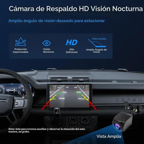 Vista 7 de Haudio Estéreo inalámbrico de doble DIN de 7 pulgadas con Carplay y Android Auto, Bluetooth, canal RCA, cámara de respaldo, SWC, FM/AM, pantalla