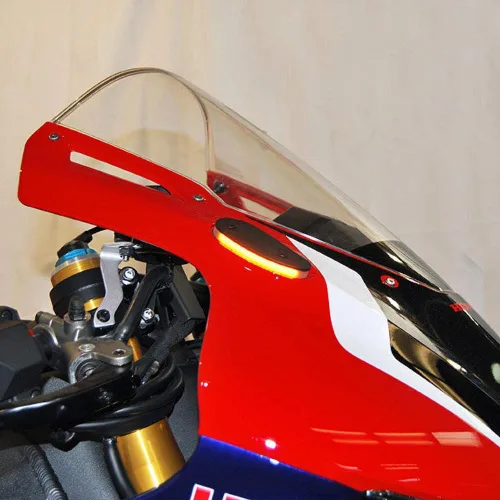 Vista 2 de New Rage Cycles Señales de bloqueo de espejo compatibles con Honda CBR1000RR-R