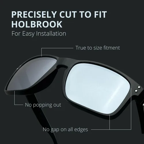 Vista 3 de Dynamix Lentes de repuesto polarizadas para Oakley Holbrook OO9102 Fácil de instalar Se ajustan perfectamente