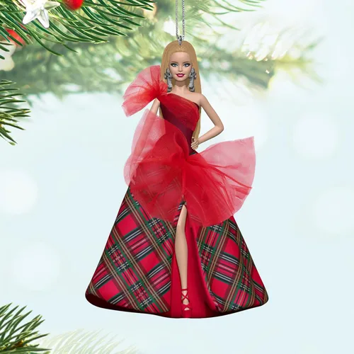 Vista 6 de Hallmark Keepsake Adorno navideño de recuerdo 2024, Barbie de vacaciones 2024, Regalos para ella