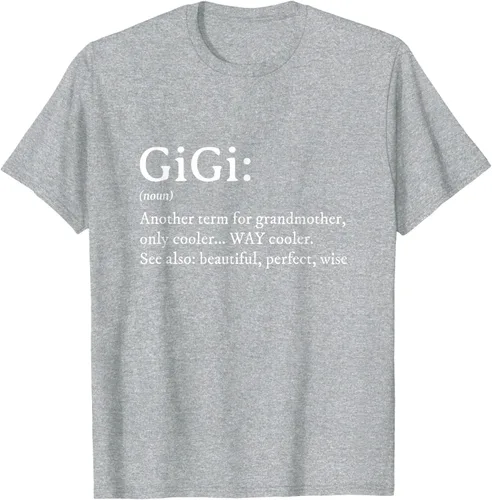 Vista 57 de Gigi Definition - Camiseta de regalo para abuela, cumpleaños y abuela, Negro